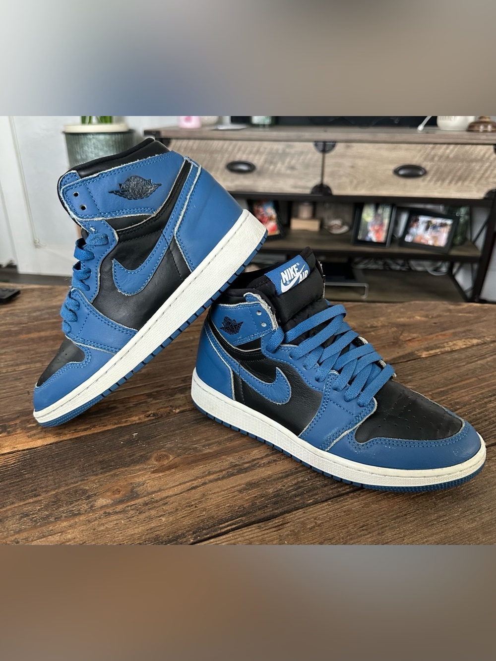 Nike Air Jordan 1 Mid Men’s Shoes - Blue/Black
